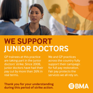 We Support Our Junior Doctors